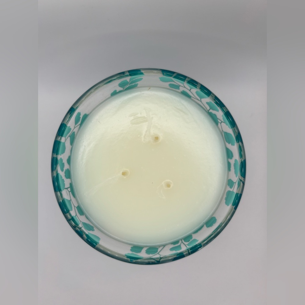 NEST Fragrances Blue Leaf Glass Candle Holder - Picture 3 of 5